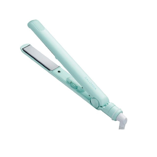 極細繊維クロス サロニア ストレートヘアアイロン ブランニューグリーン 24mm 海外対応 通販 サロニア ストレートアイロン グリーン