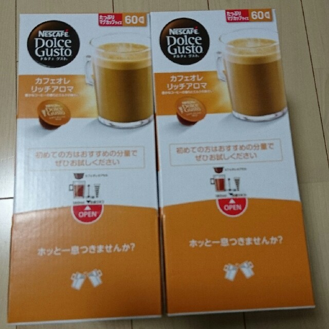 Nestle(ネスレ)のﾈｽｶﾌｪﾄﾞﾙﾁｪｸﾞｽﾄ ｶﾌｪｵﾚﾘｯﾁｱﾛﾏ 60杯分×2箱 食品/飲料/酒の飲料(コーヒー)の商品写真