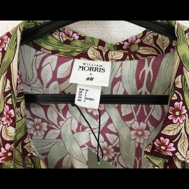 ウィリアム モリス William Morris h&m マキシワンピース 40