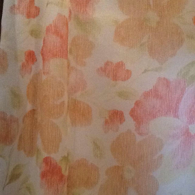 オレンジ花柄キャミワンピ レディースのフォーマル/ドレス(その他ドレス)の商品写真
