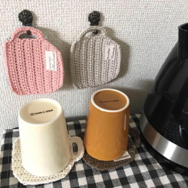 A.コーヒーカップ＊コースター ハンドメイドの生活雑貨(キッチン小物)の商品写真