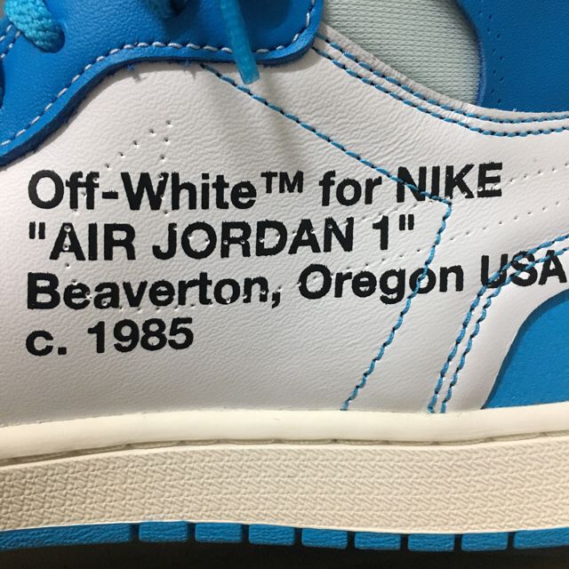 OFF-WHITE(オフホワイト)のoffwhite  jordan1 unc メンズの靴/シューズ(スニーカー)の商品写真