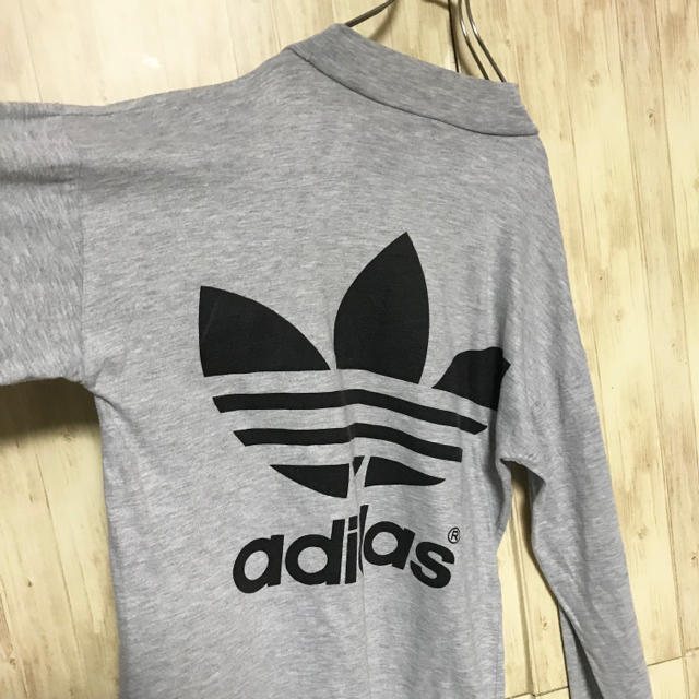 adidas(アディダス)の美品 90's adidas ロングスリーブTシャツ ビッグトレフォイルロゴ メンズのトップス(Tシャツ/カットソー(七分/長袖))の商品写真