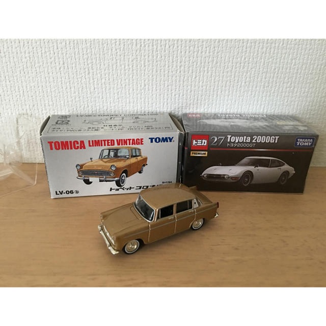 Takara Tomy(タカラトミー)の送料込　TLV　トヨタ2000GT＋TLVトヨペットコロナ1500ミニカー2点 エンタメ/ホビーのおもちゃ/ぬいぐるみ(ミニカー)の商品写真