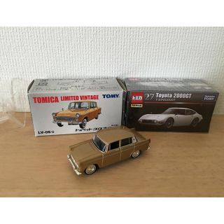 タカラトミー(Takara Tomy)の送料込　TLV　トヨタ2000GT＋TLVトヨペットコロナ1500ミニカー2点(ミニカー)