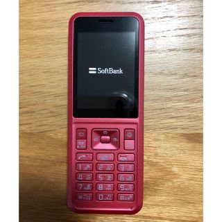 ソフトバンク(Softbank)の中古 Simply ソフトバンク 602SI 赤 レッド(携帯電話本体)