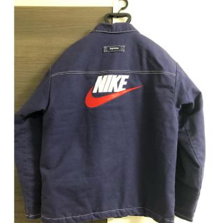 シュプリーム(Supreme)のsupreme ×NIKE ワークジャケット シュプリーム  2018aw(Gジャン/デニムジャケット)