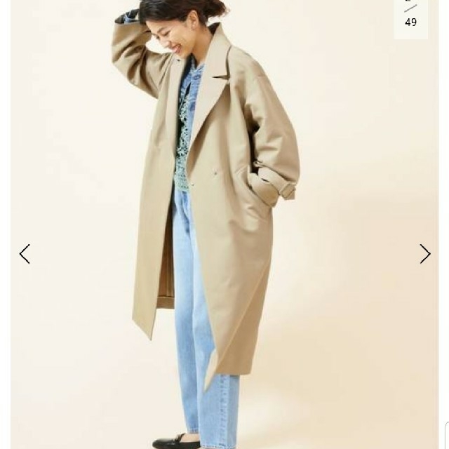 イエナ 今期新品 コットンWクロスオーバーチェスターコート とっておき
