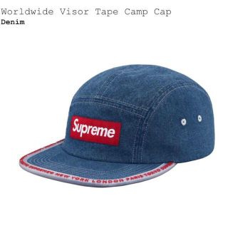 シュプリーム(Supreme)の正規品Supreme Worldwide Visor Tape Camp Cap(キャップ)