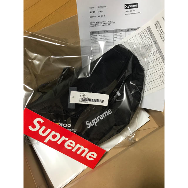 2019ss 新品未使用 付属品付  Supreme Waist Bag 黒バッグ