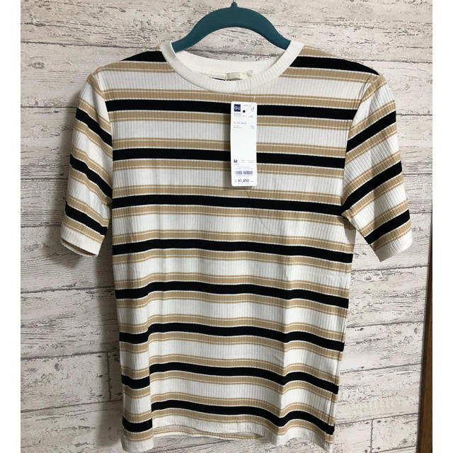 GU(ジーユー)のボーダーTシャツ☆ レディースのトップス(Tシャツ(半袖/袖なし))の商品写真