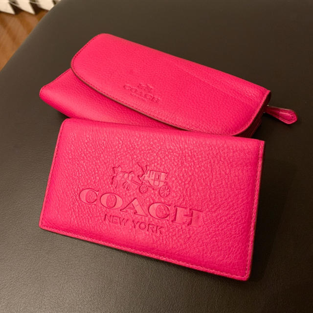 COACH コーチ 長財布 ピンク