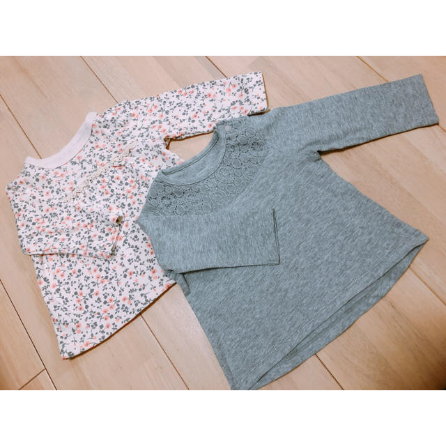 はる様専用❤️ベビー服 ロンT 花柄パンツ❤️ キッズ/ベビー/マタニティのベビー服(~85cm)(Ｔシャツ)の商品写真