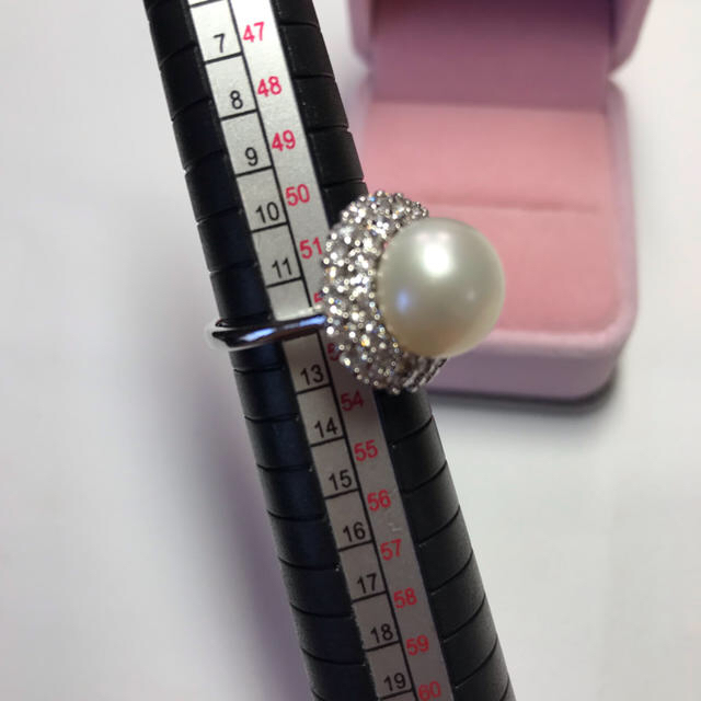 G873 真珠 リング 本物  パール レディースのアクセサリー(リング(指輪))の商品写真