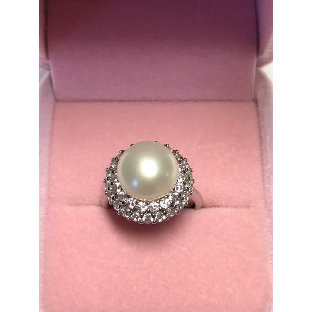 G873 真珠 リング 本物  パール レディースのアクセサリー(リング(指輪))の商品写真