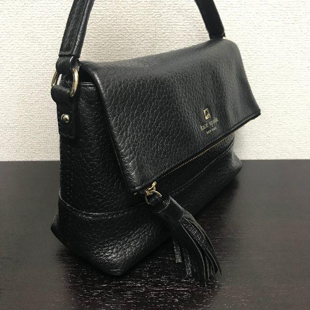 kate spade new york(ケイトスペードニューヨーク)のケイトスペード　ハンドバッグ　美品☆　2way　黒　レザー レディースのバッグ(ハンドバッグ)の商品写真