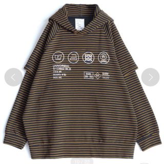 シャリーフ(SHAREEF)のshareef RIPPLE BORDER LAYERED HOODIE (パーカー)