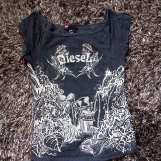 ディーゼル(DIESEL)のDIESELグレー(カットソー(半袖/袖なし))