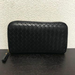 ボッテガヴェネタ(Bottega Veneta)のボッテガヴェネタ　長財布　ブラック　レザー　お得！(長財布)