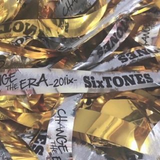 ジャニーズジュニア(ジャニーズJr.)の【残り2本】SixTONES 銀テープ (アイドルグッズ)