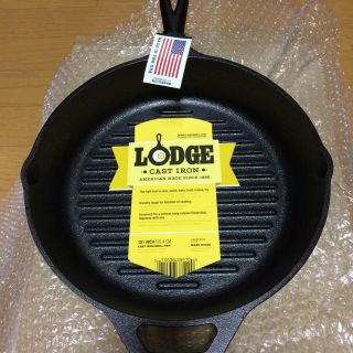 ロッジ(Lodge)の送料込みでお得！新品LODGE グリルパン(鍋/フライパン)