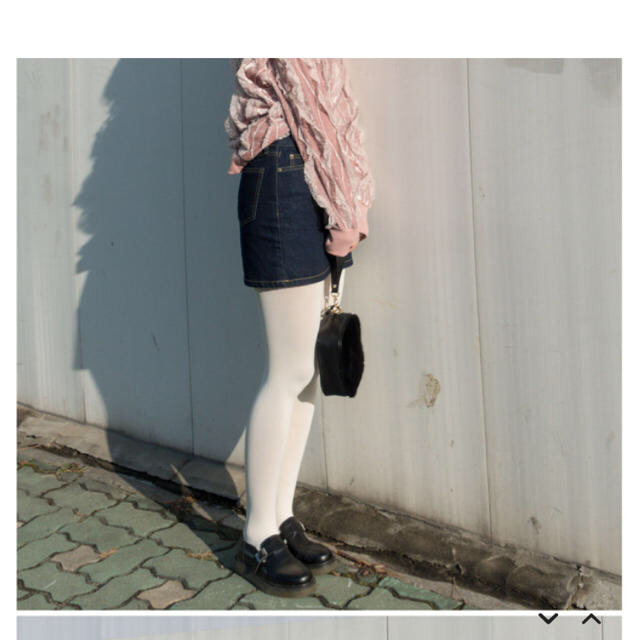 OHOTORO(オオトロ)のOHOTORO ダブルデニムスカート レディースのスカート(ミニスカート)の商品写真