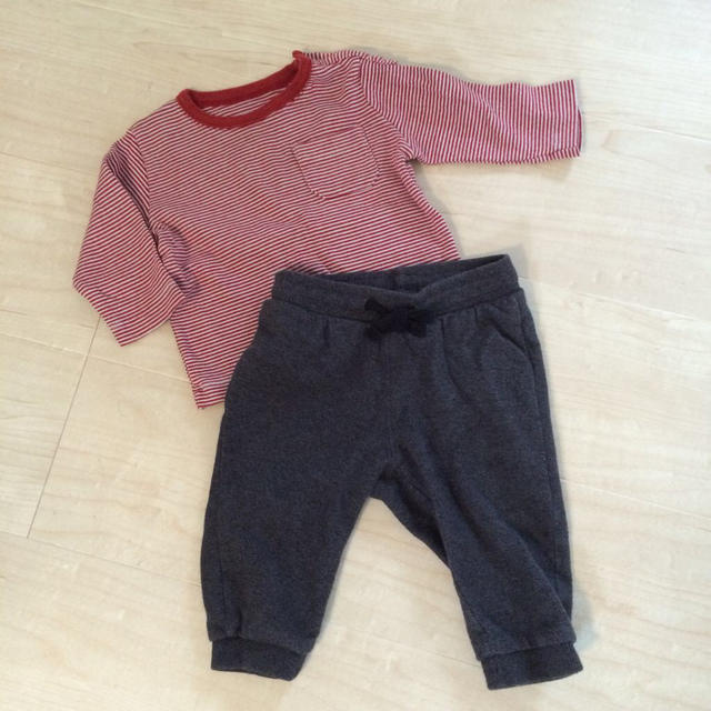 PETIT BATEAU(プチバトー)のプチバトーボーダーTシャツ6M キッズ/ベビー/マタニティのキッズ服男の子用(90cm~)(その他)の商品写真