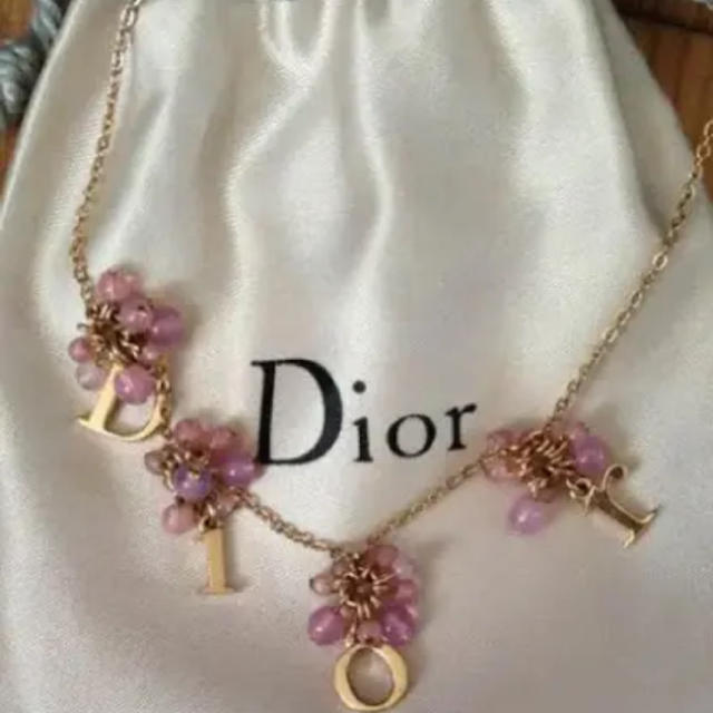 Christian Dior - Christian Dior 花柄 ネックレスの通販 by はーちゃん's shop｜クリスチャンディオール