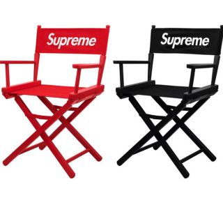 シュプリーム(Supreme)の送料込 2脚セット Supreme Director's Chair 黒&赤(ダイニングチェア)