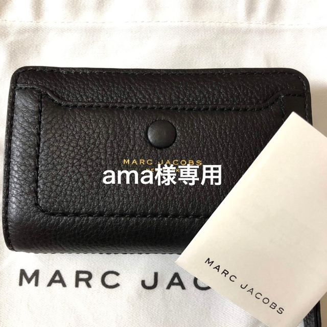 【新品・未使用】マークジェイコブス MARC JACOBS 折財布 ブラックデニムジャケット