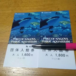 名古屋港水族館入場券２枚(水族館)