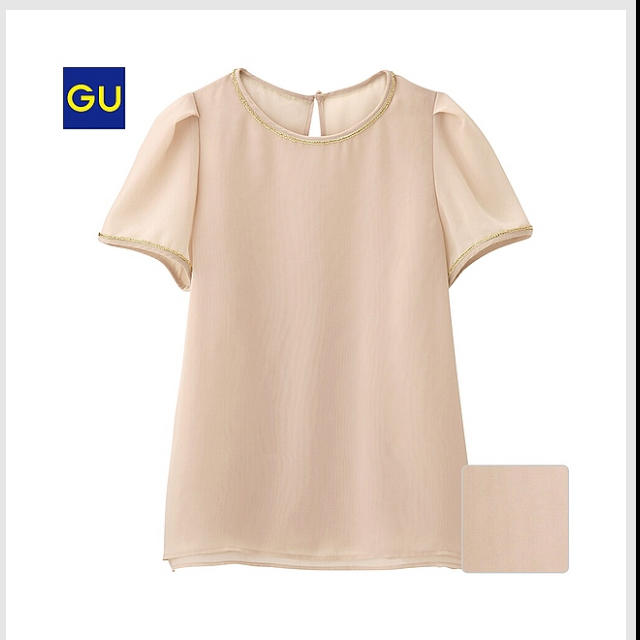 GU(ジーユー)のジーユー＊シースルートップス レディースのトップス(シャツ/ブラウス(半袖/袖なし))の商品写真