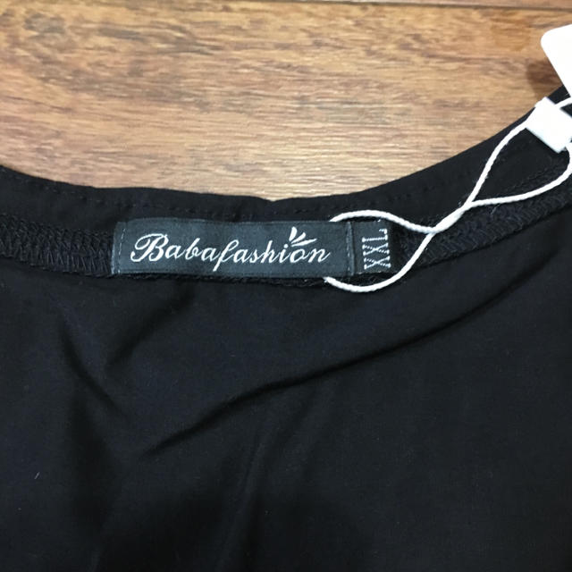 Tシャツ ブラック XXL レディースのトップス(Tシャツ(半袖/袖なし))の商品写真