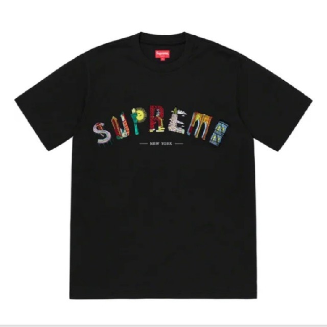 【高品質】 City Supreme - Supreme Arc M 黒 Tee Tシャツ/カットソー(半袖/袖なし)
