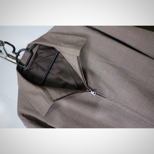 GU(ジーユー)のGUジップアップチェックブルゾン メンズのジャケット/アウター(ブルゾン)の商品写真