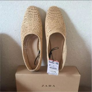 ザラ(ZARA)の【新品未使用】ZARA☆フラットシューズ(バレエシューズ)