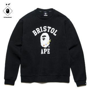 アベイシングエイプ(A BATHING APE)の送料込みsizeXL Bape FCRB COLLEGE CREW NECK (スウェット)