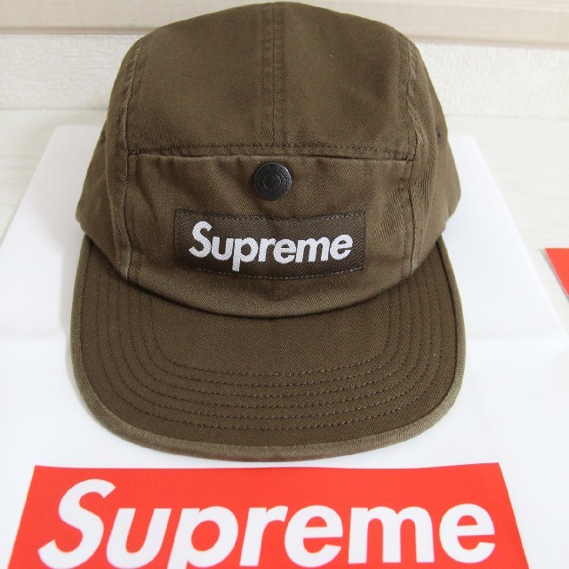 [Supreme]　Snap Button Pocket Camp Cap　モス