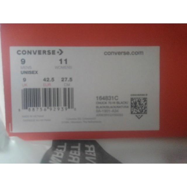 UNDERCOVER(アンダーカバー)のUNDERCOVER X CONVERSE CHUCK 70 HI 27.5cm メンズの靴/シューズ(スニーカー)の商品写真