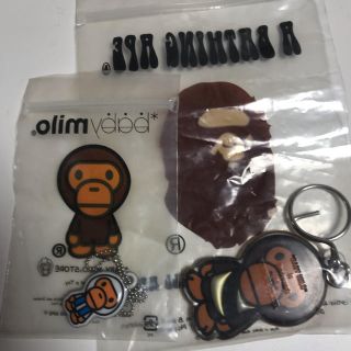 アベイシングエイプ(A BATHING APE)のAPE キーホルダー、携帯クリーナー(キーホルダー)