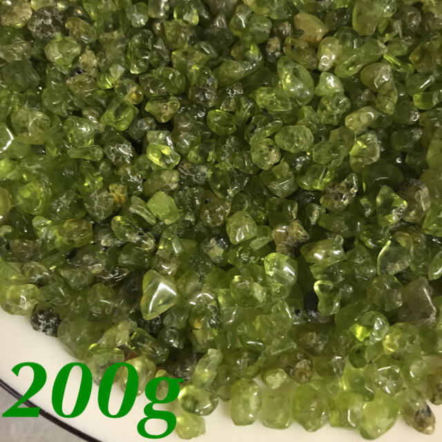 200☆数量限定☆太陽の石【200gペリドット『かんらん石』さざれ