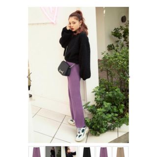 グレイル(GRL)のニットワイドパンツ(カジュアルパンツ)