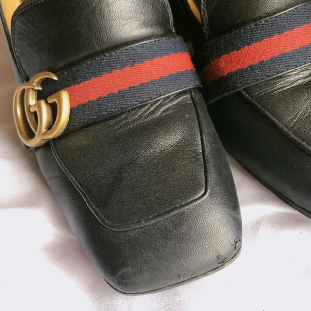 Gucci(グッチ)の【GUCCI】GGパール&スダッズ付き ミッドヒール パンプス レディースの靴/シューズ(ハイヒール/パンプス)の商品写真