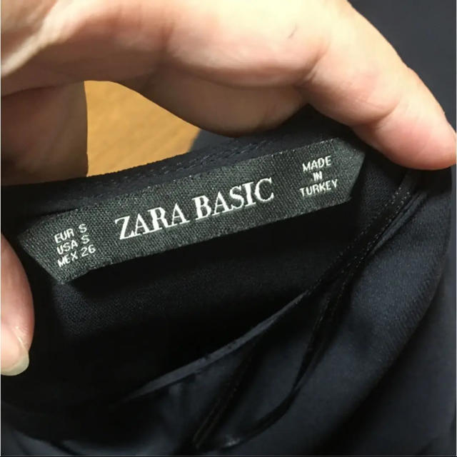 ZARA(ザラ)のZARA BASIC  ウエストリボン オールインワン 美品 レディースのパンツ(オールインワン)の商品写真