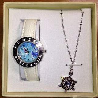 ディズニー(Disney)のアナと雪の女王の腕時計とネックレスセット(腕時計)
