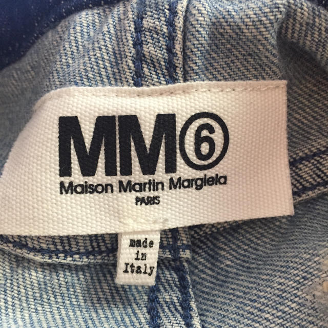 MM6(エムエムシックス)のMM6  メゾンマルジェラ  ウエスト切り替えカットオフデニム レディースのパンツ(デニム/ジーンズ)の商品写真