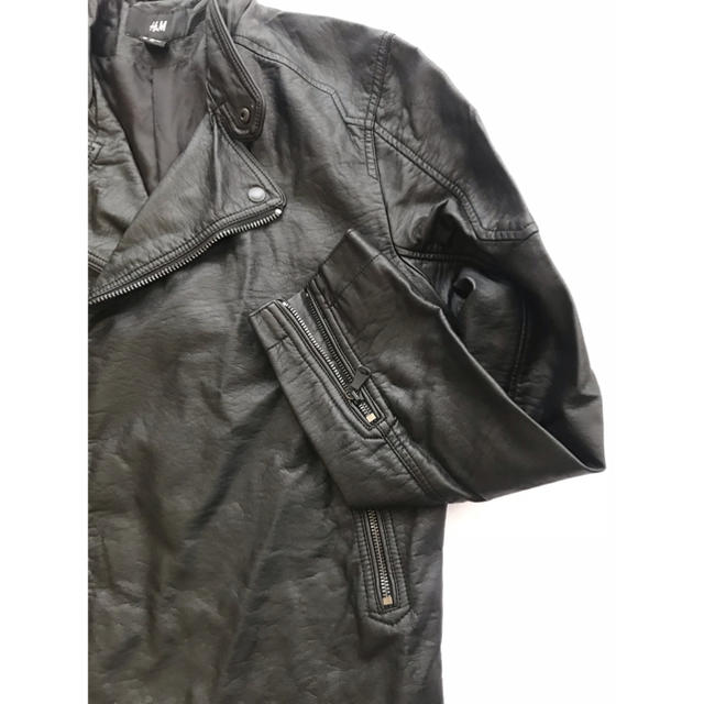 H&M(エイチアンドエム)のH &M ライダースジャケット メンズのジャケット/アウター(ライダースジャケット)の商品写真