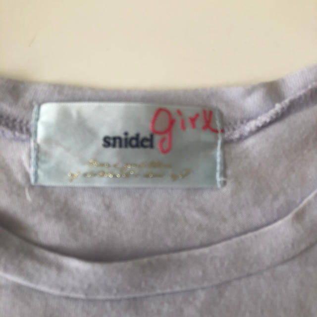 SNIDEL(スナイデル)のスナイデルガール Tシャツ キッズ/ベビー/マタニティのキッズ服女の子用(90cm~)(Tシャツ/カットソー)の商品写真