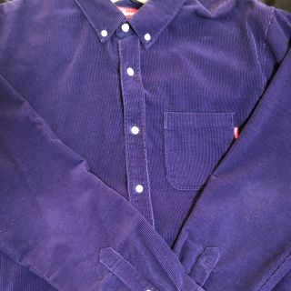 シュプリーム(Supreme)のSupreme Corduroy Shirt L 紫 コーディュロイ(シャツ)