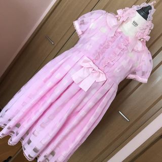 アンジェリックプリティー(Angelic Pretty)のAiry POPワンピース&ロゴパールヘッドドレスSet(ひざ丈ワンピース)